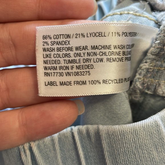 CAT & JACK UGC Girls Size 7 Light Blue Jean Leggings Pull on elastic waist 👖 - Picture 9 of 10